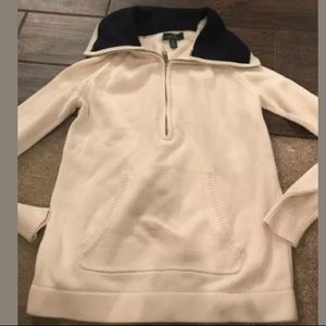 Lauren Ralph Lauren LRL Lauren Jeans Co M 1/4 Zip Sweater b718